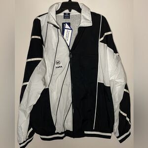 Xara- NWT Soccer Black White Full Zip Athletic Track Sportswear Jacket- Size XL
